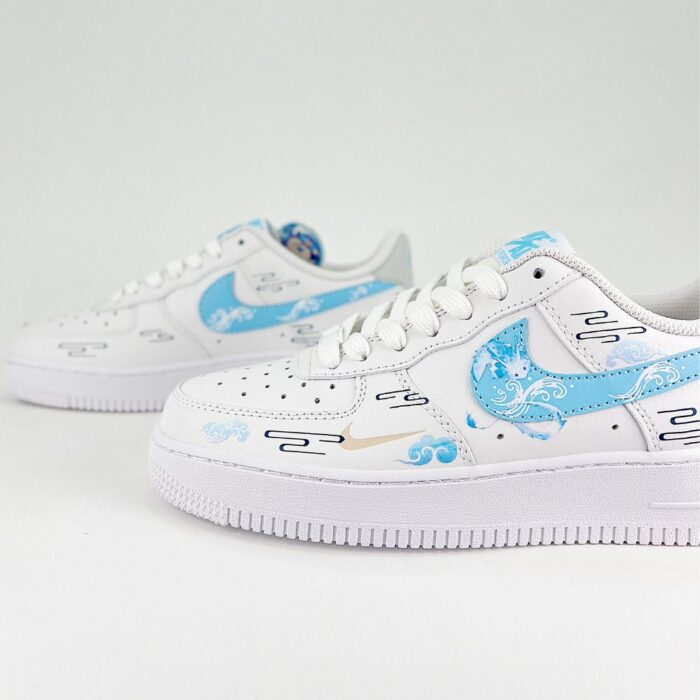 NIKE AIR FORCE 1 CUSTOM AO BING WHITE - Image 4