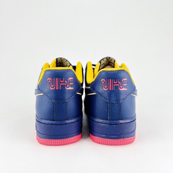 NIKE AIR FORCE 1 07 LV8 DARK NAVY BLUE LIGHT DARK RED UNIVERSITY GOLG SPACE BLUE HV5752 410 - Image 5