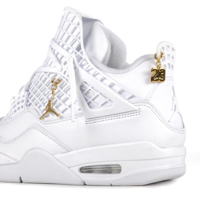 NIKE AIR JORDAN 4 NET WHITE PHANTOM METALLIC GOLD FN7251 107 - Image 3