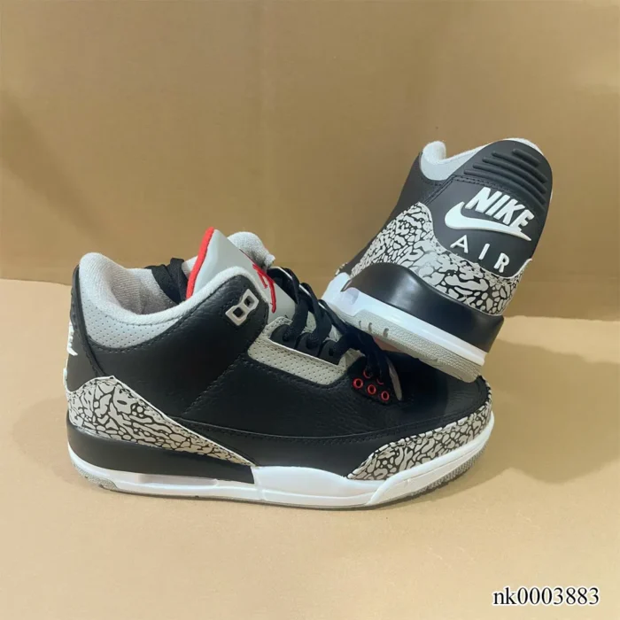 AJ 3 Black Cement Shoes Sneakers – nk0003883 - Image 4