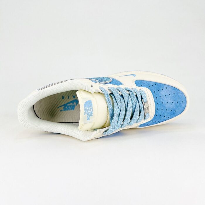 NIKE AIR FORCE 1 LOW X THE NORTH FACE BLUE BEIGE - Image 5