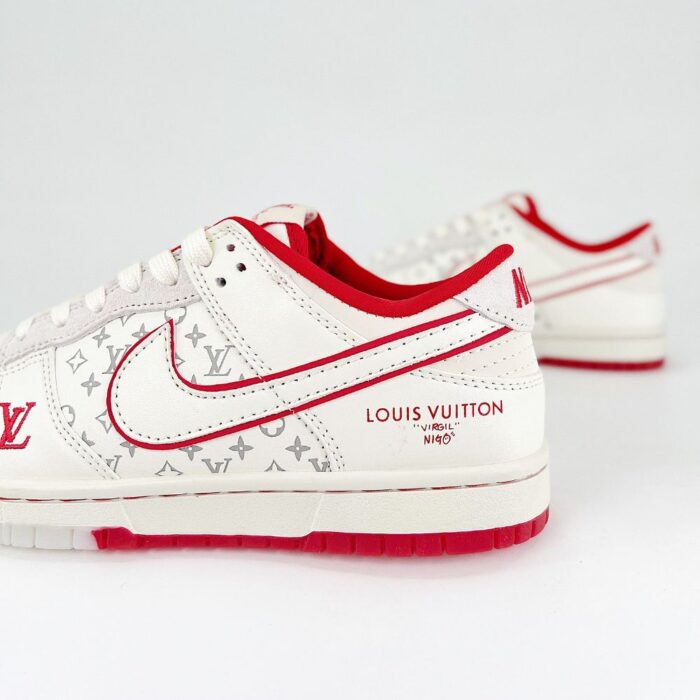 NIKE SB DUNK LOW X LOUIS VUITTON RED WHITE - Image 6