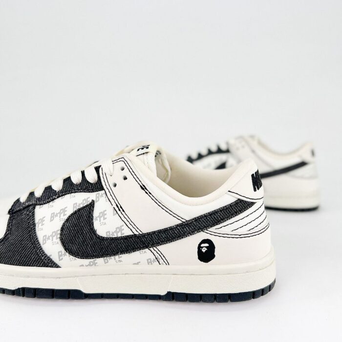 NIKE SB DUNK LOW X BAPE BLACK BEIGE - Image 3