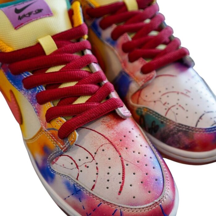 NIKE SB DUNK LOW X FUTURA LABORATORIES SUNBLUSH MULTICOLOR HF6061 700 - Image 5