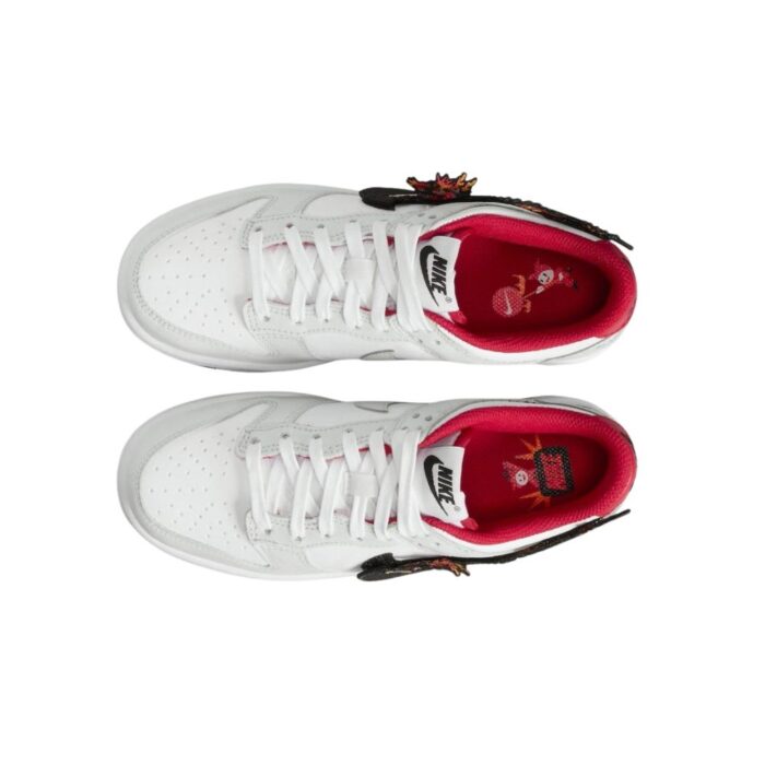 NIKE DUNK LOW YEAR OF THE DRAGON RED WHITE FZ5528 101 - Image 5