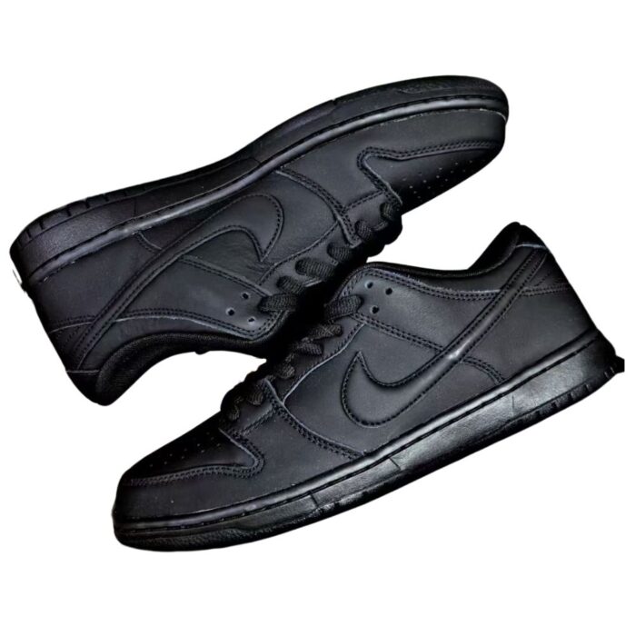 NIKE SB DUNK LOW PRO ISO TRIPLE BLACK FJ1674 001 - Image 5