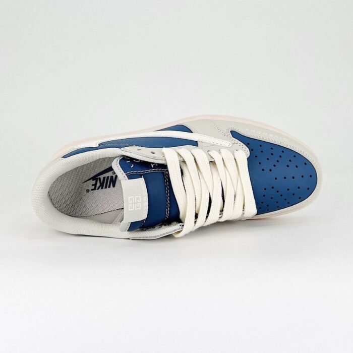 NIKE AIR JORDAN 1 LOW X TRAVIS SCOTT X FRAGMENT X GIVENCHY NAVY - Image 4