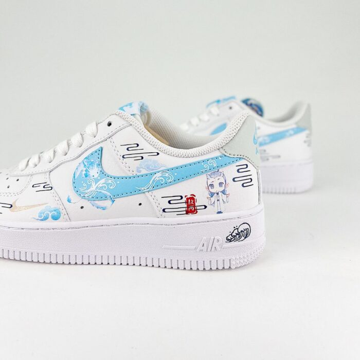 NIKE AIR FORCE 1 CUSTOM AO BING WHITE - Image 5