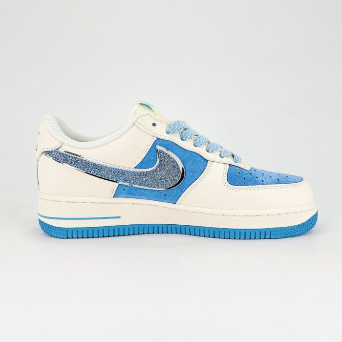 NIKE AIR FORCE 1 LOW X THE NORTH FACE BLUE BEIGE - Image 6