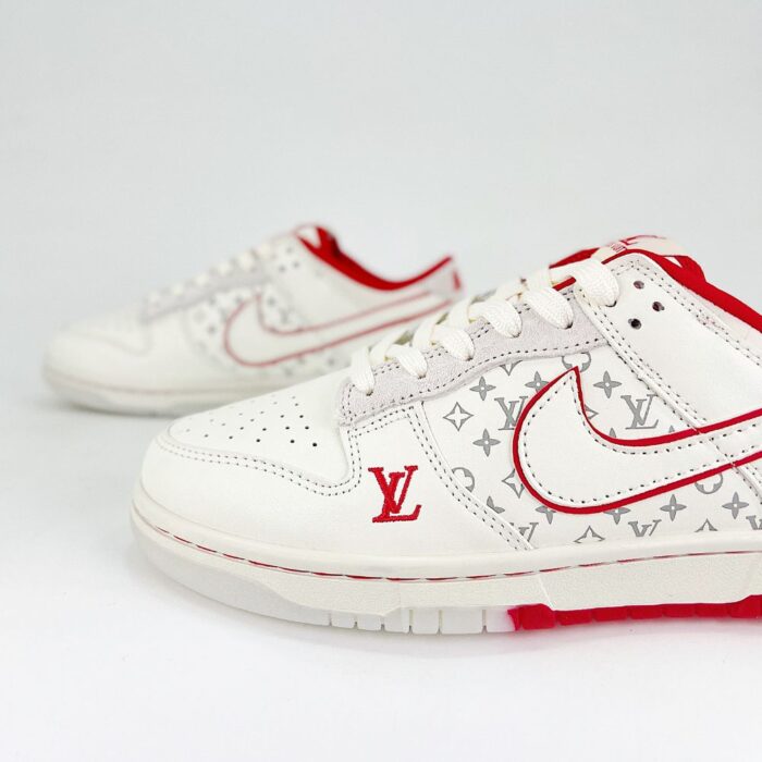 NIKE SB DUNK LOW X LOUIS VUITTON RED WHITE - Image 7