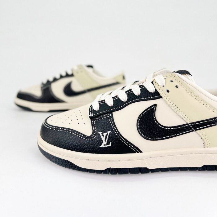 NIKE SB DUNK LOW X LOUIS VUITTON BLACK BEIGE - Image 6