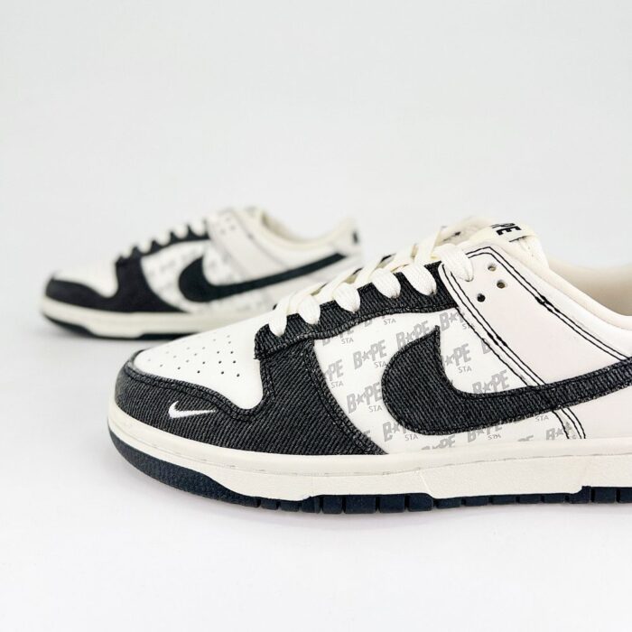 NIKE SB DUNK LOW X BAPE BLACK BEIGE - Image 4