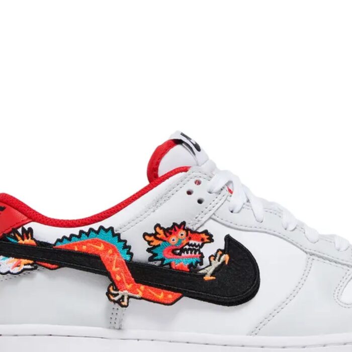 NIKE DUNK LOW YEAR OF THE DRAGON RED WHITE FZ5528 101 - Image 6