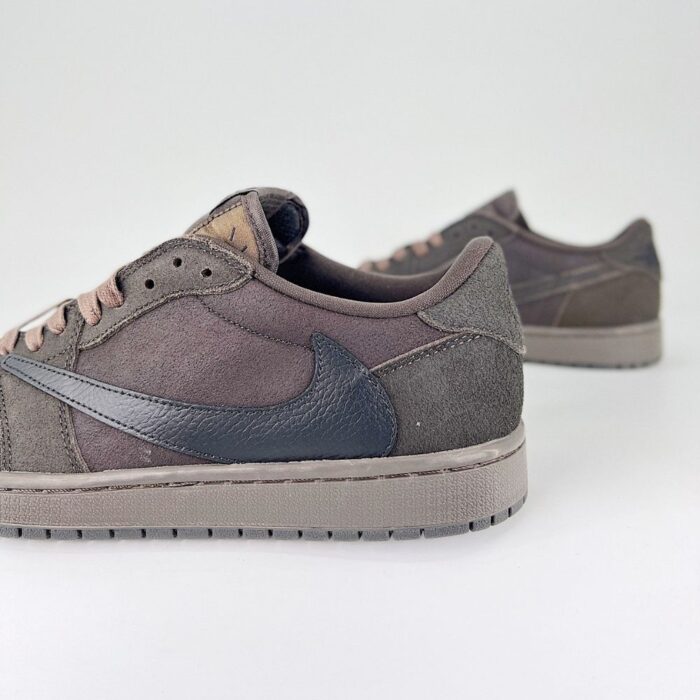 NIKE AIR JORDAN 1 LOW X TRAVIS SCOTT X VELVET BROWN AND DARK MOCHA DO5442 202 - Image 3