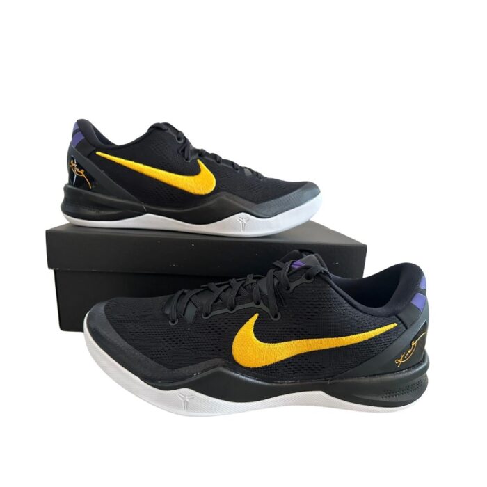 NIKE KOBE 8 PROTRO BLACK UNIVERSITY GOLD HF9550 001 - Image 5