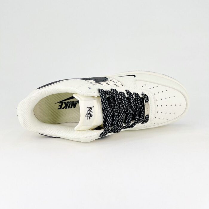 NIKE AIR FORCE 1 X STUSSY BLACK BEIGE - Image 6