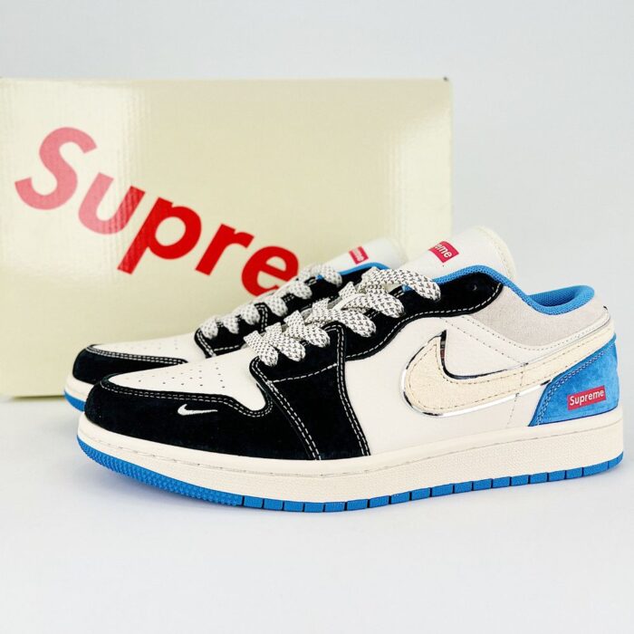 NIKE AIR JORDAN 1 LOW X TRAVIS SCOTT X SUPREME MULTICOLOR - Image 2