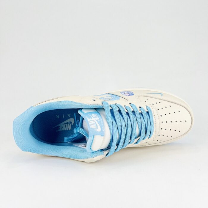 NIKE AIR FORCE 1 LOW 07 NEZHA CONQUERS THE SEA AO BING GRAFFITI LINGZHU BEIGE BLUE SMALL HOOK KK1988 060 - Image 4