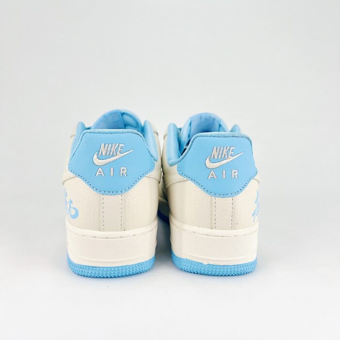 NIKE AIR FORCE 1 LOW 07 NEZHA CONQUERS THE SEA AO BING GRAFFITI LINGZHU BEIGE BLUE SMALL HOOK KK1988 060 - Image 5