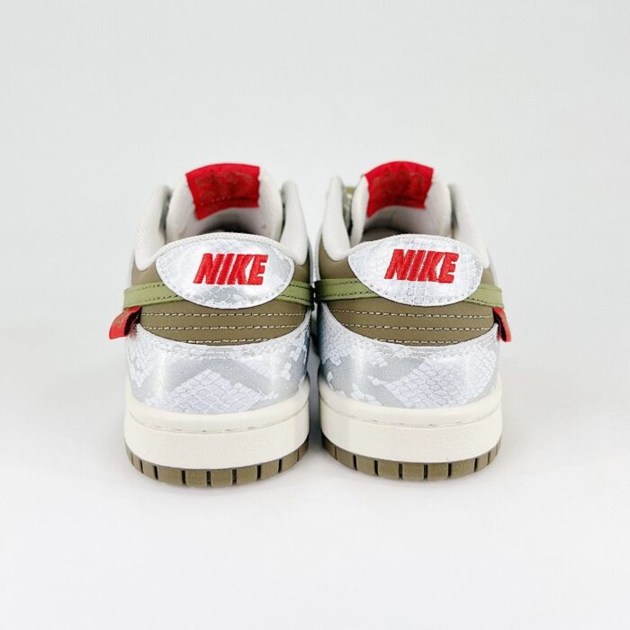 NIKE SB DUNK LOW LUNAR YEAR OF THE SNAKE OLIVE WHITE - Image 7