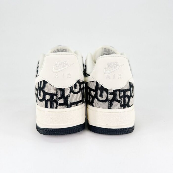 NIKE AIR FORCE 1 LOW X BURBERRY BLACK WHITE - Image 7