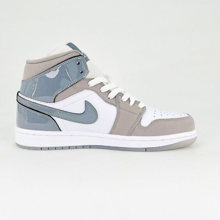 NIKE JORDAN 1 MID SE WHITE MEDIUM GREY COOL GREY HF3216 100 - Image 7