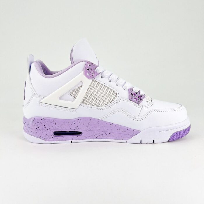 NIKE AIR JORDAN 4 RETRO WHITE PURPLE OREO - Image 7