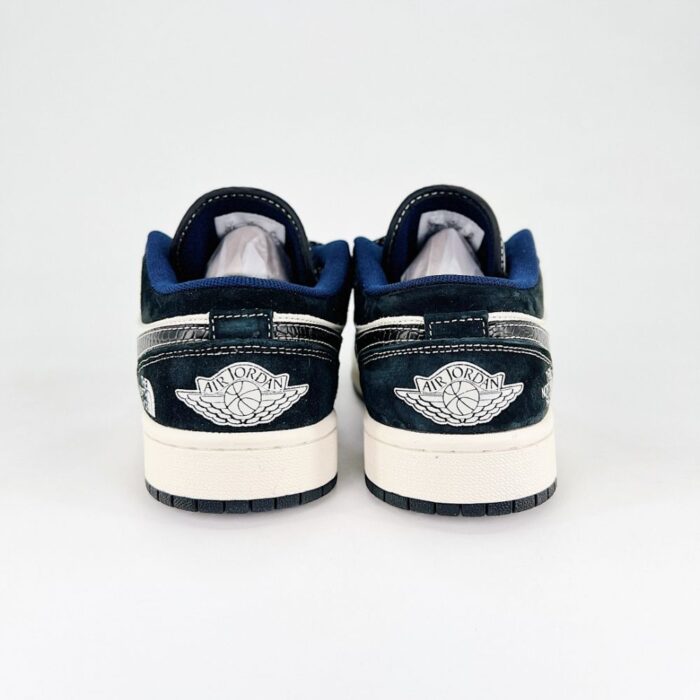 NIKE AIR JORDAN 1 LOW X THE NORTH FACE YEAR OF THE SNAKE BLACK WHITE - Image 7