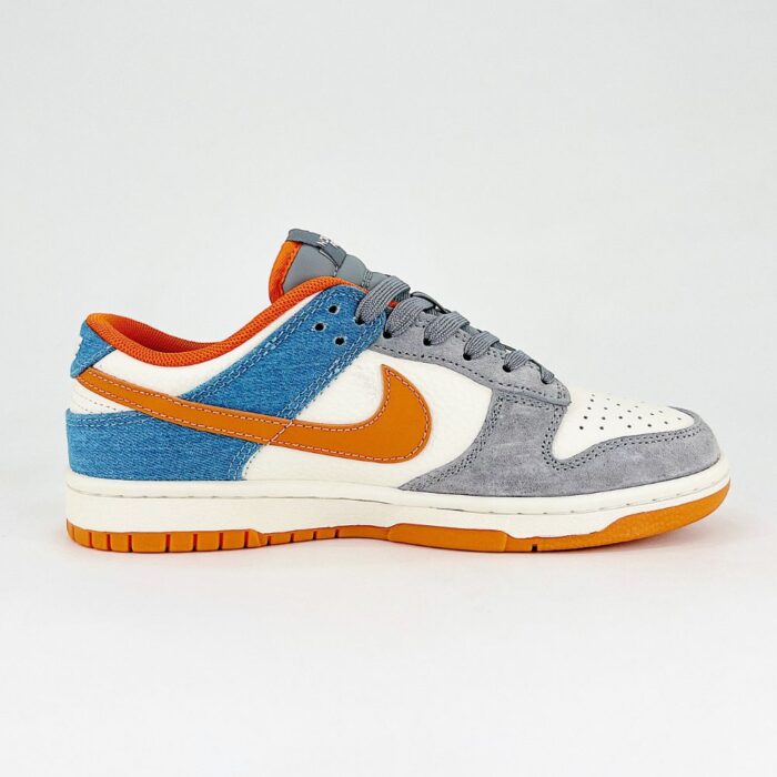 NIKE SB DUNK LOW X THE NORTH FACE GREY NAVY ORANGE - Image 7