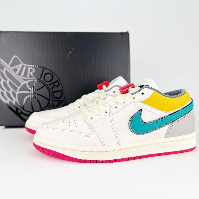 NIKE AIR JORDAN 1 LOW PREMIUM SAIL YELLOW OCHRE HV4511 133 - Image 2