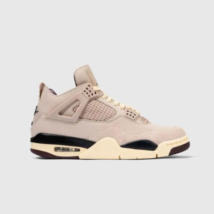 NIKE AIR JORDAN 4 FOSSIL STONE X A MA MANIERE PHANTOM METALLIC PEWTER VIOLET ORE LIGHT IRON ORE MUSLIN BURGUNDY CRUSH FZ4810 001 - Image 2