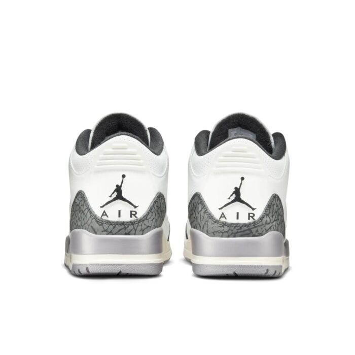 NIKE AIR JORDAN 3 RETRO CEMENT GREY SUMMIT WHITE FIRE RED BLACK CT8532 106 - Image 4