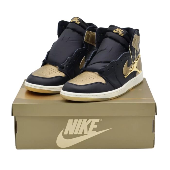 NIKE AIR JORDAN 1 HIGH OG BLACK GOLD DZ5485 071 - Image 2