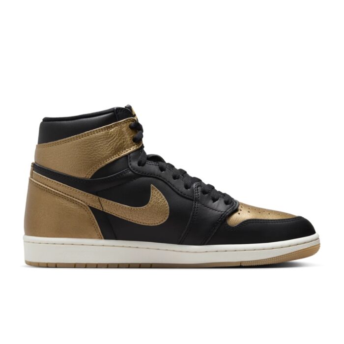 NIKE AIR JORDAN 1 HIGH OG BLACK GOLD DZ5485 071 - Image 3