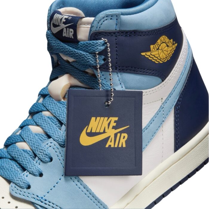 NIKE AIR JORDAN 1 HIGH OG FIRST IN FLIGHT UNIVERSITY BLUE MIDNIGHT NAVY SAIL FD2596 400 - Image 4