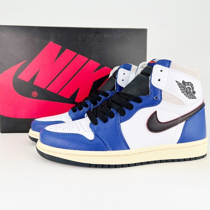 NIKE AIR JORDAN 1 HIGH OG ARRIVES IN WHITE DEEP ROYAL BLUE DZ5485 100 - Image 2