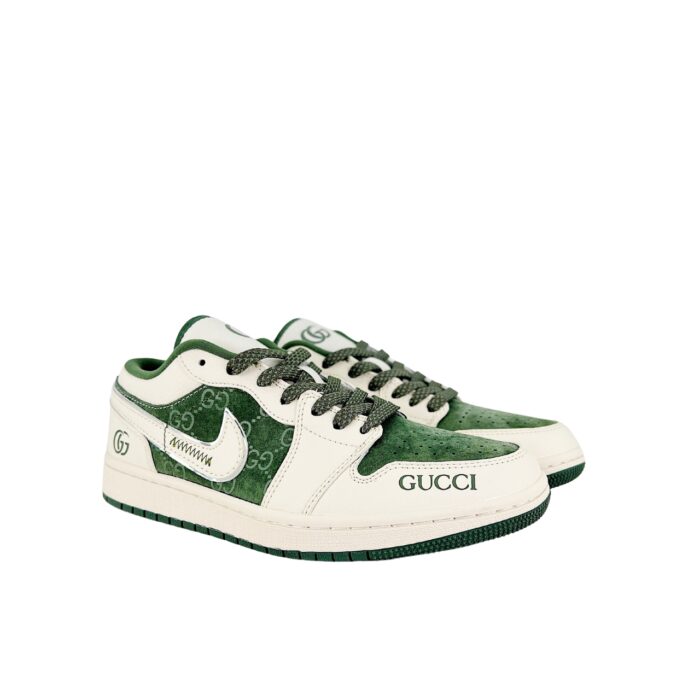 NIKE AIR JORDAN 1 LOW X GUCCI WHITE GREEN