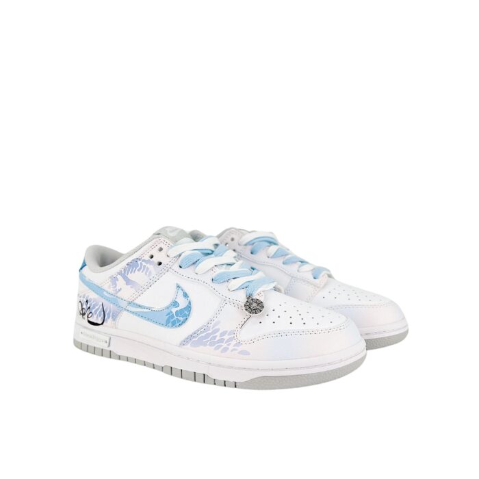 NIKE SB DUNK LOW CNY PEARL OF THE SPIRIT SNAKE WHITE BLUE PINK GRADIENT