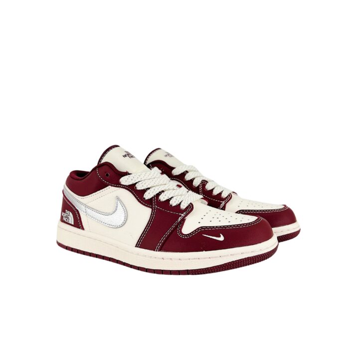 NIKE AIR JORDAN 1 LOW X THE NORTH FACE BURGUNDY XX2422 022