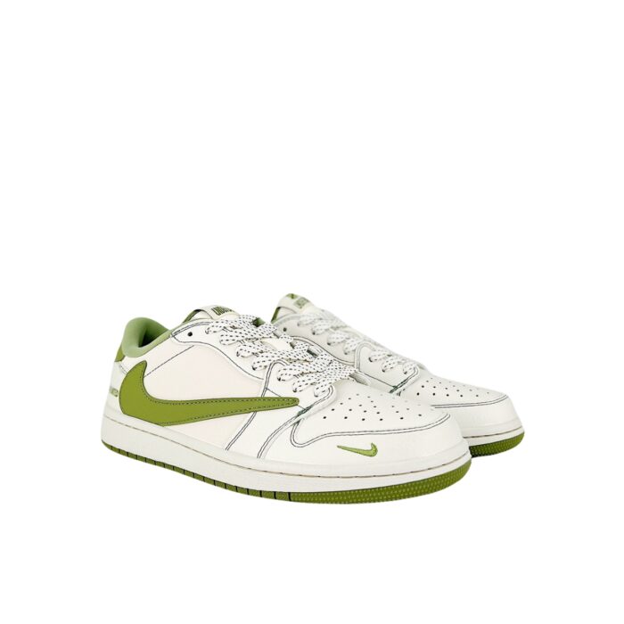 NIKE AIR JORDAN 1 LOW X TRAVIS SCOTT X UNDEFEATED WHITE GREEN