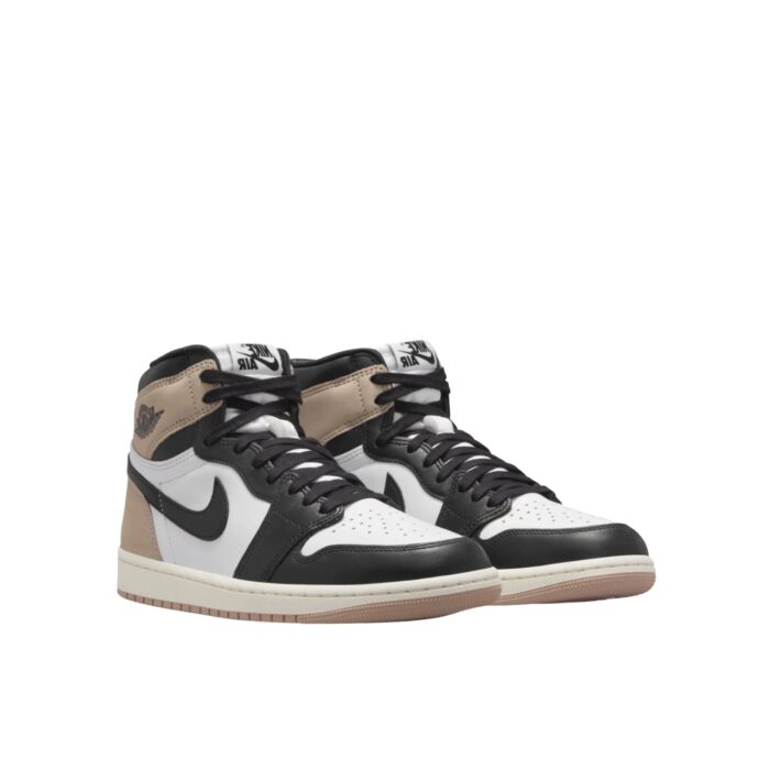 NIKE AIR JORDAN 1 HIGH LATTE BLACK LEGEND MEDIUM BROWN WHITE SAIL FD2596 021