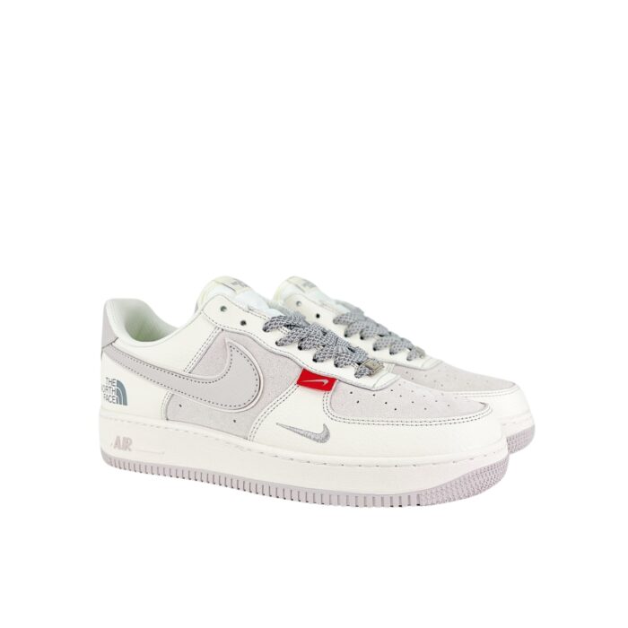 NIKE AIR FORCE 1 X THE NORTH FACE CLASSIC COLLABORATION OFF WHITE GREY