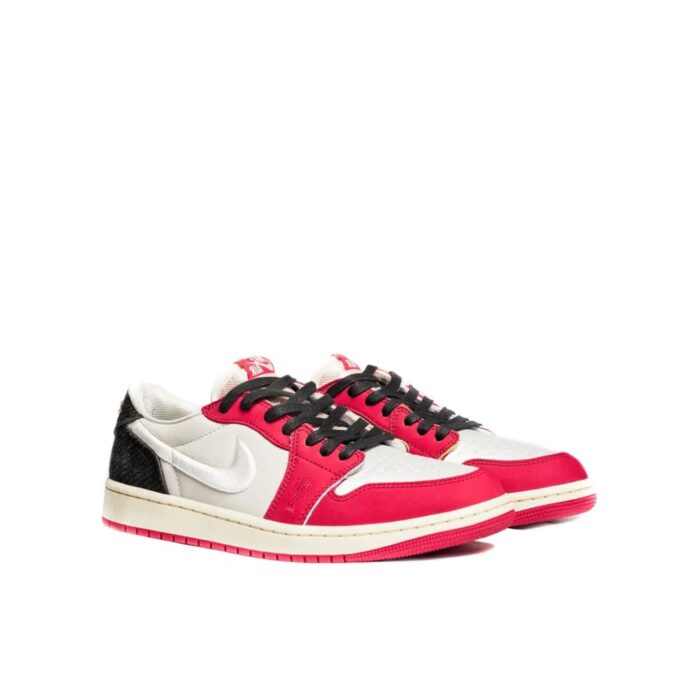 NIKE AIR JORDAN 1 LOW OG HOME X TROPHY ROOM SAIL VARSITY RED BLACK METALLIC GOLD HV6157 100