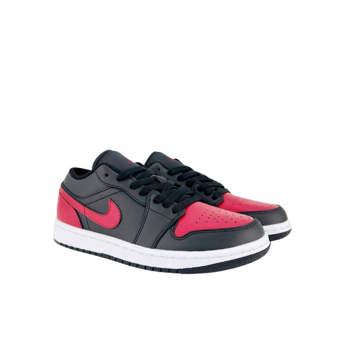 NIKE AIR JORDAN 1 LOW BRED BLACK RED 553558 067