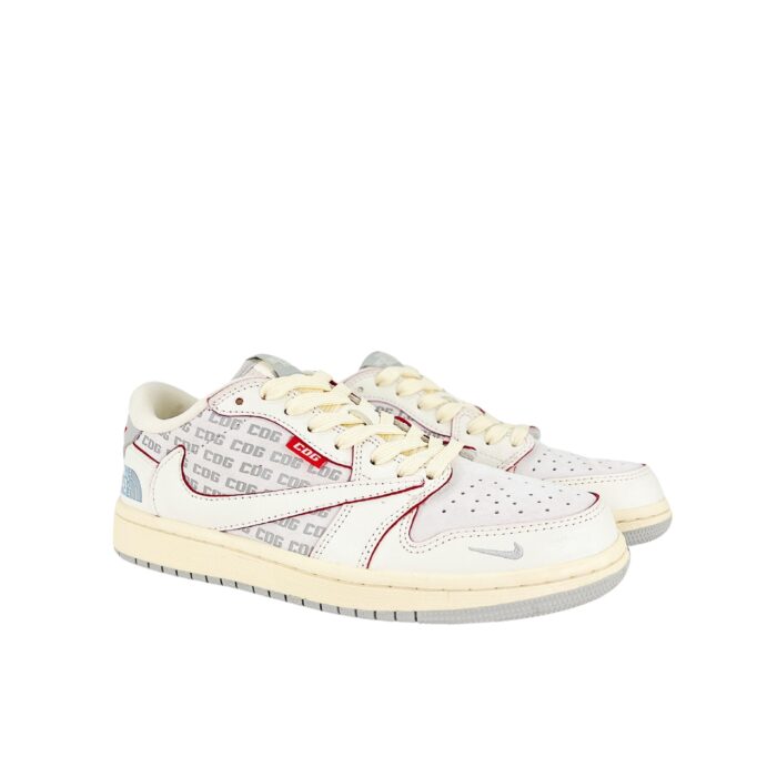 NIKE AIR JORDAN 1 LOW X THE NORTH FACE X CDG X TRAVIS SCOTT OG COMME DES GARCONS OFF WHITE RED