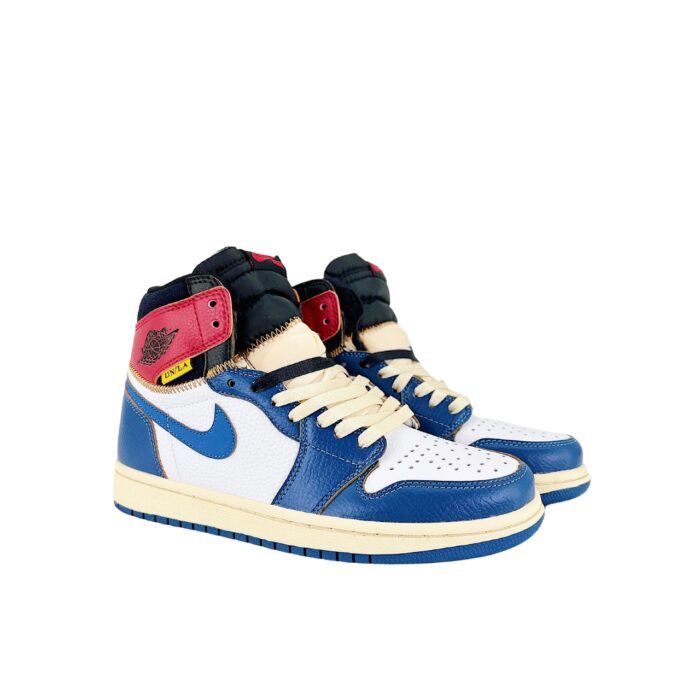 NIKE AIR JORDAN 1 RETRO HIGH UNION LA NRG BLUE TOE WHITE STORM BLUE VARSITY RED BLACK BV1300 146