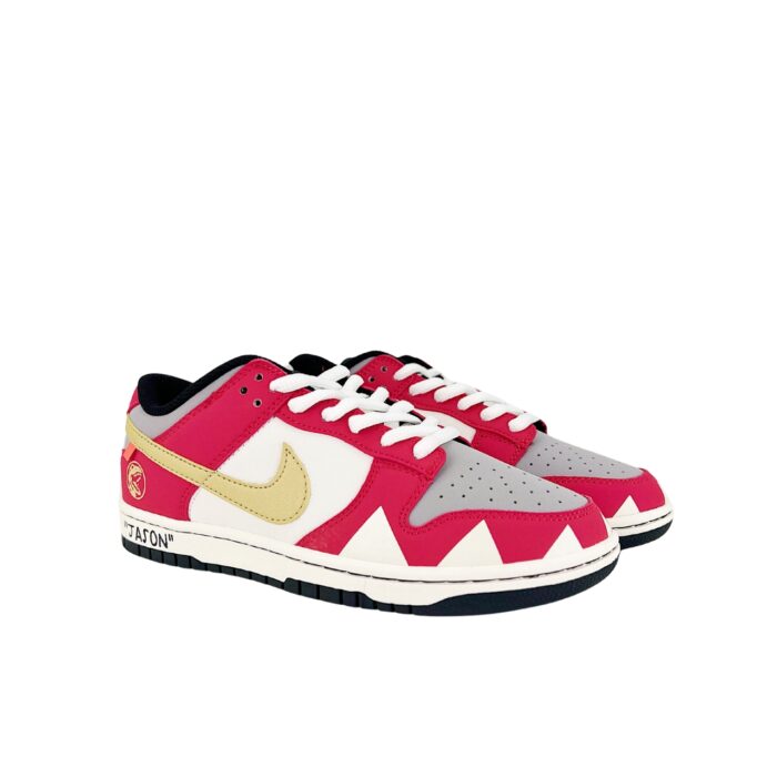 NIKE SB DUNK LOW GREY LUMINOUS RED WHITE GREY