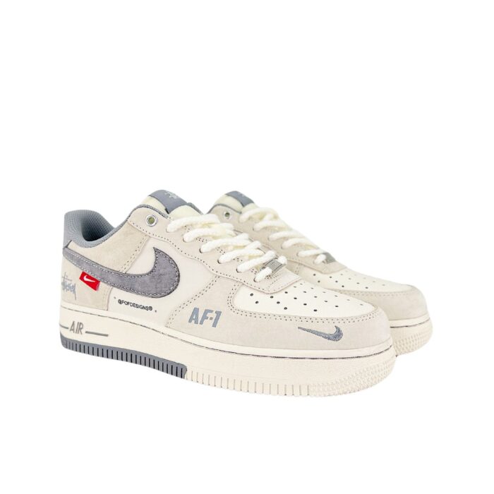 NIKE AIR FORCE 1 X STUSSY GREY BEIGE