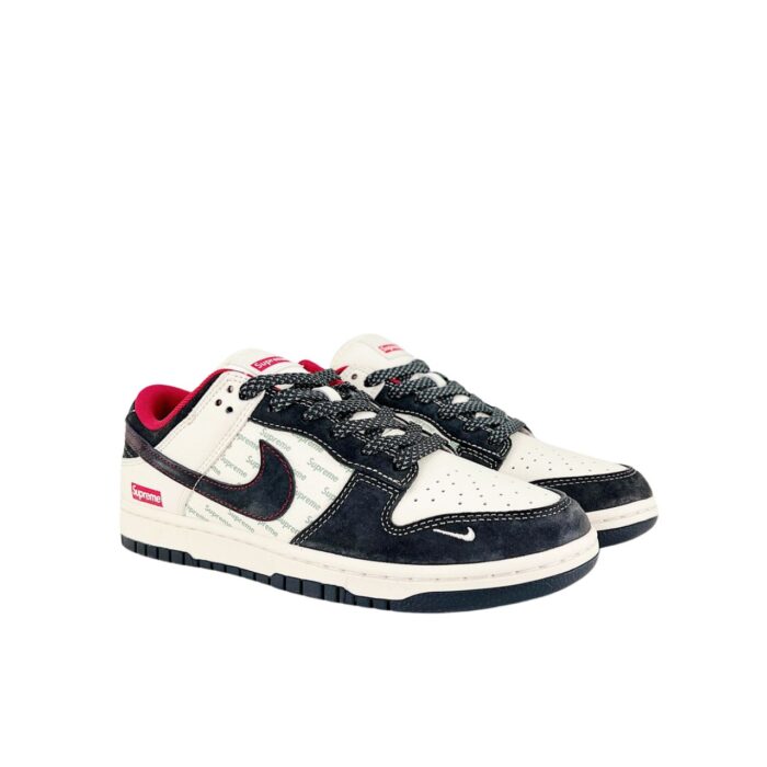 NIKE DUNK SB LOW X SUPREME BLACK WHITE RED