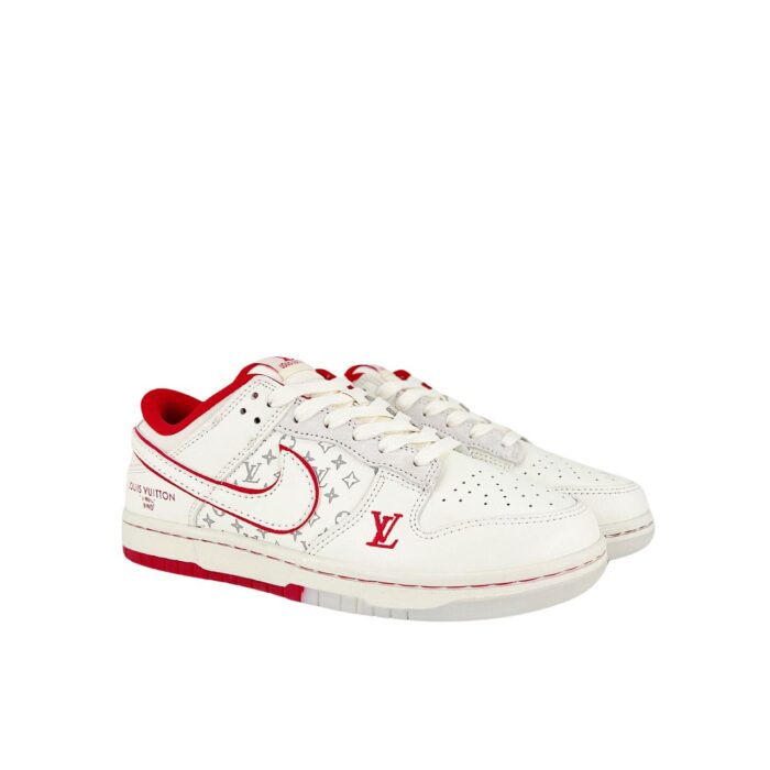 NIKE SB DUNK LOW X LOUIS VUITTON RED WHITE